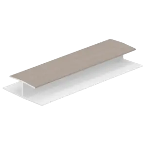 Keralit H-verbindingprofiel 10 mm - Vergrijsd ceder (1 x 260 cm)