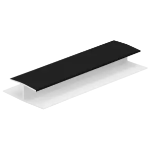 Keralit H-verbindingprofiel 10 mm - Grafietzwart (1 x 260 cm)