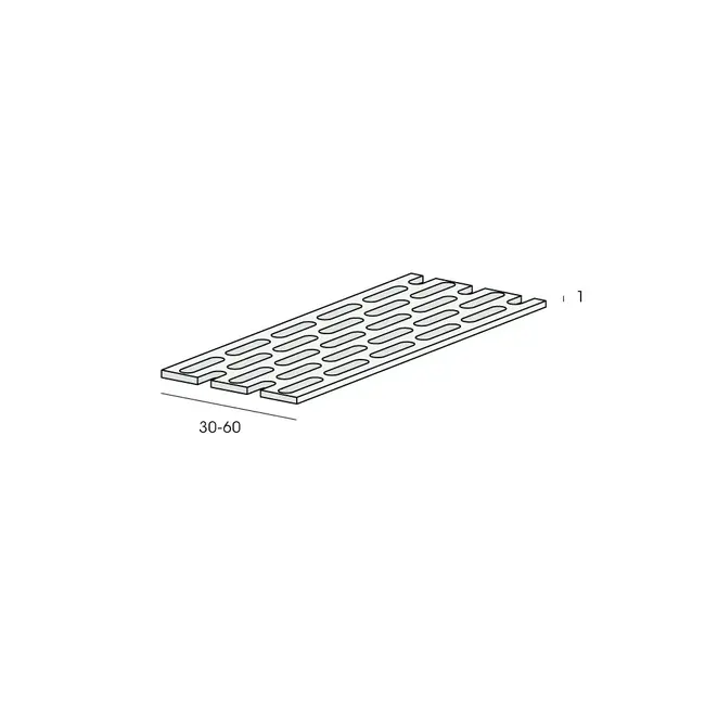 Keralit Ventilatieprofiel 30 x 1 mm zwart (1 x rol 500 cm)