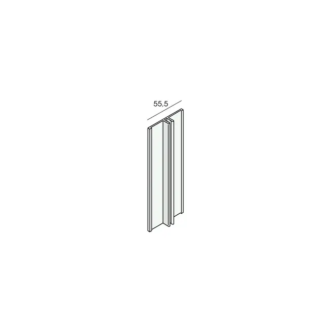 Keralit Basis verbindingsprofiel aluminium (1 x 400 cm)