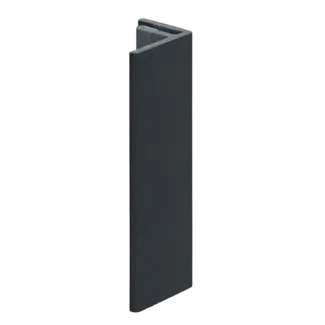 Keralit Eindprofiel 17 mm - Zwartgrijs