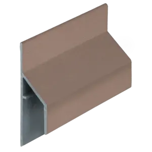 Keralit Trim / kraal aansluitprofiel 17 mm - Bruingrijs (1 x 600 cm)
