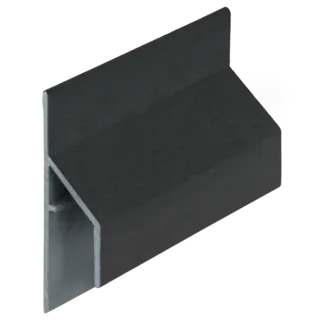Keralit Trim / kraal aansluitprofiel 17 mm - Zwart