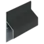 Keralit Trim / kraal aansluitprofiel 17 mm - Zwart (1 x 600 cm)