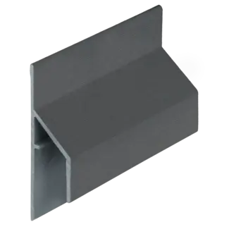 Keralit Trim / kraal aansluitprofiel 17 mm - Antraciet