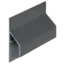 Keralit Trim / kraal aansluitprofiel 17 mm - Antraciet (1 x 600 cm)