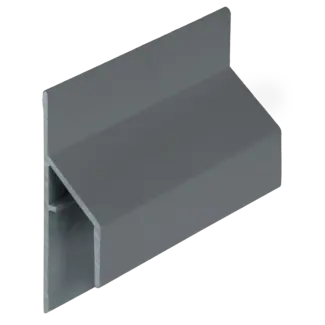 Keralit Trim / kraal aansluitprofiel 17 mm - Basaltgrijs