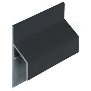 Keralit Trim / kraal aansluitprofiel 17 mm - Zwartgrijs (1 x 600 cm)