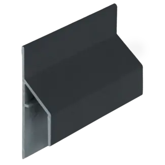 Keralit Trim / kraal aansluitprofiel 17 mm - Zwartgrijs