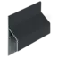 Keralit Trim / kraal aansluitprofiel 17 mm - Zwartgrijs (1 x 600 cm)