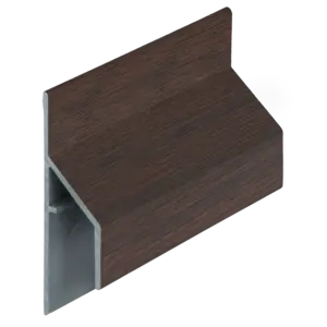 Keralit Trim / kraal aansluitprofiel 17 mm - Donker eiken (1 x 600 cm)