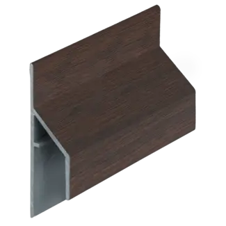 Keralit Trim / kraal aansluitprofiel 17 mm - Donker eiken