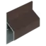 Keralit Trim / kraal aansluitprofiel 17 mm - Donker eiken (1 x 600 cm)