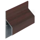 Keralit Trim / kraal aansluitprofiel 17 mm - Mahonie