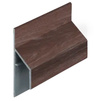 Keralit Trim / kraal aansluitprofiel 17 mm - Bruin eiken