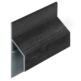 Keralit Trim / kraal aansluitprofiel 17 mm - Zwart eiken