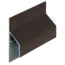 Keralit Trim / kraal aansluitprofiel 17 mm - Donkerbruin (1 x 600 cm)