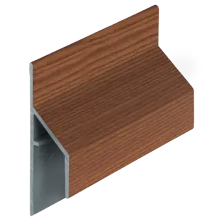 Keralit Trim / kraal aansluitprofiel 17 mm - Bruin redceder