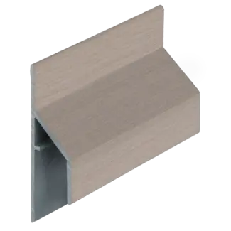 Keralit Trim / kraal aansluitprofiel 17 mm - Vergrijsd ceder
