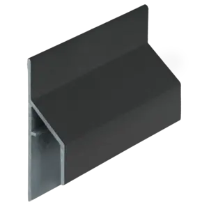 Keralit Trim / kraal aansluitprofiel 17 mm - Nightblack (1 x 600 cm)