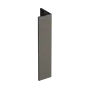 Keralit Verlengd eindprofiel 17x44 mm - Bruingrijs