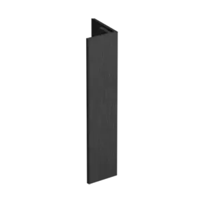 Keralit Verlengd eindprofiel 17x44 mm - Zwart (1 x 400 cm)