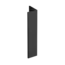 Keralit Verlengd eindprofiel 17x44 mm - Zwart (1 x 400 cm)