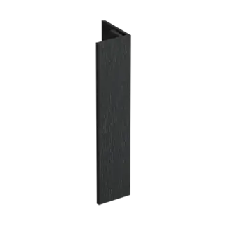 Keralit Verlengd eindprofiel 17x44 mm - Zwartgrijs