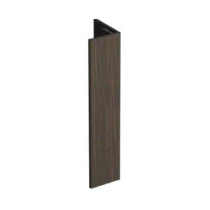 Keralit Verlengd eindprofiel 17x44 mm - Donker eiken (1 x 400 cm)