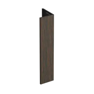 Keralit Verlengd eindprofiel 17x44 mm - Donker eiken