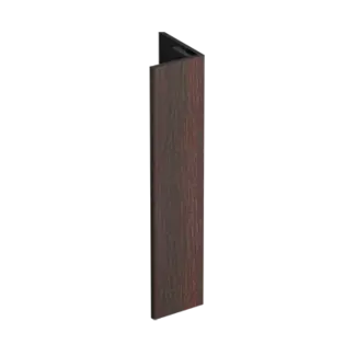 Keralit Verlengd eindprofiel 17x44 mm - Mahonie
