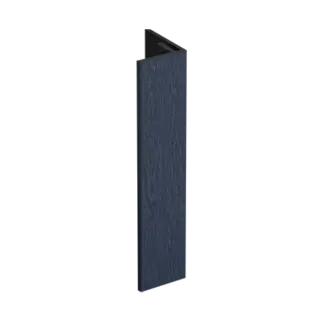 Keralit Verlengd eindprofiel 17x44 mm - Staalblauw