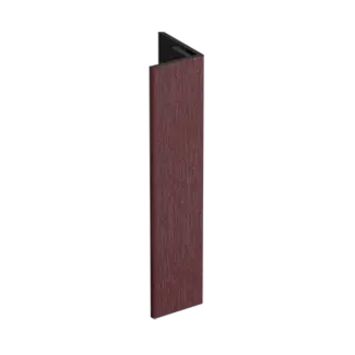 Keralit Verlengd eindprofiel 17x44 mm - Wijnrood