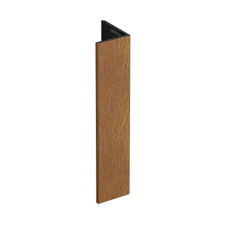 Keralit Verlengd eindprofiel 17x44 mm - Golden oak