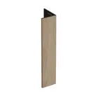 Keralit Verlengd eindprofiel 17x44 mm - Natuur eiken