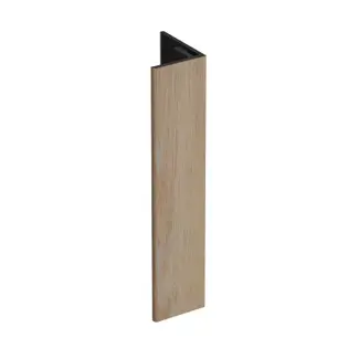 Keralit Verlengd eindprofiel 17x44 mm - Natuur eiken