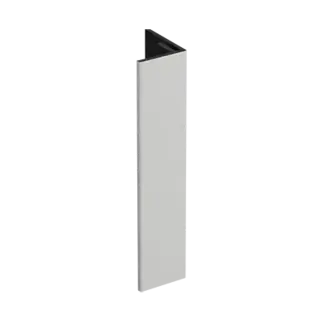 Keralit Verlengd eindprofiel 17x44 mm - Wit