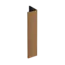 Keralit Verlengd eindprofiel 17x44 mm - Bruin redceder (1 x 400 cm)