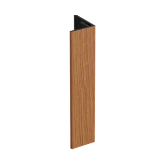 Keralit Verlengd eindprofiel 17x44 mm - Californian redwood