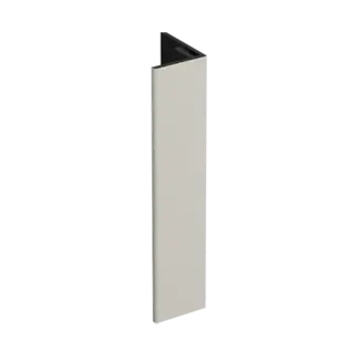 Keralit Verlengd eindprofiel 17x44 mm - Sandcream