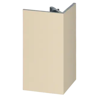 Keralit Uitwendig hoekprofiel 46x46 mm - Licht ivoor