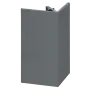 Keralit Uitwendig hoekprofiel 46x46 mm - Basaltgrijs