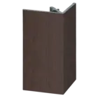 Keralit Uitwendig hoekprofiel 46x46 mm - Donker eiken