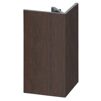 Keralit Uitwendig hoekprofiel 46x46 mm - Donker eiken