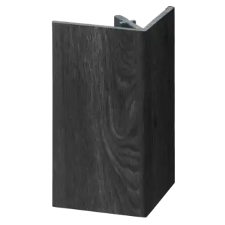 Keralit Uitwendig hoekprofiel 46x46 mm - Zwart eiken