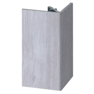 Keralit Uitwendig hoekprofiel 46x46 mm - Wit eiken