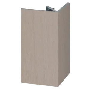 Keralit Uitwendig hoekprofiel 46x46 mm - Vergrijsd ceder (1 x 400 cm)