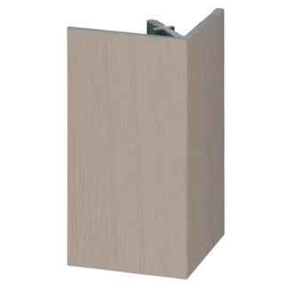 Keralit Uitwendig hoekprofiel 46x46 mm - Vergrijsd ceder