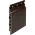 Keralit Sponningdeel 143 mm - Donkerbruin