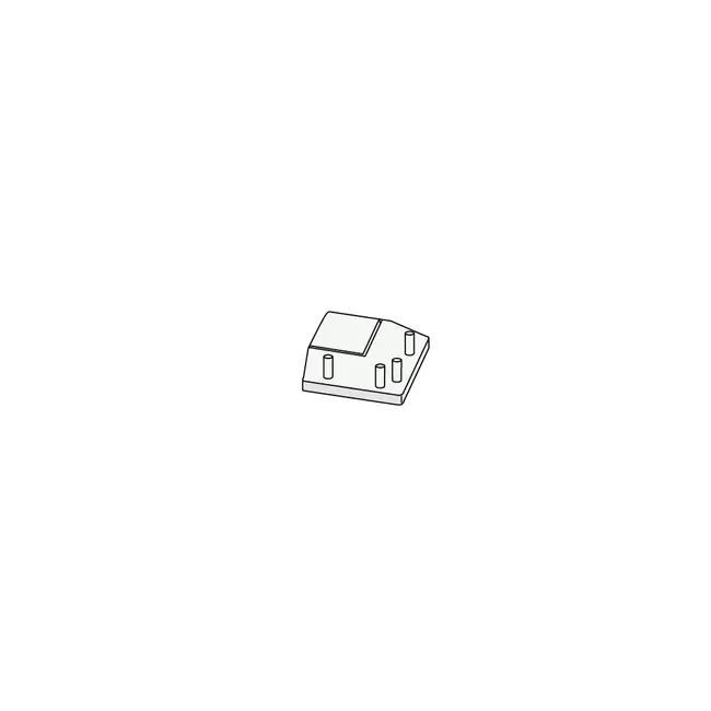 Keralit Eindkap voor 2812 / 2803 - Kwartsgrijs (per stuk)